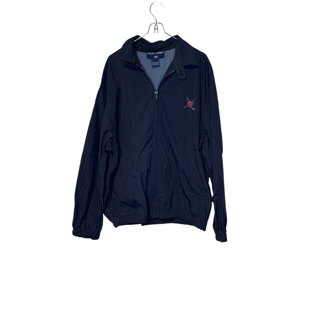 Polo Sport Ralph Lauren Men's Jacket Full Zip Windbreaker Outdoor Navy Large